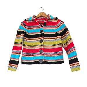 Liz Claiborne Multicolor Striped Cardigan